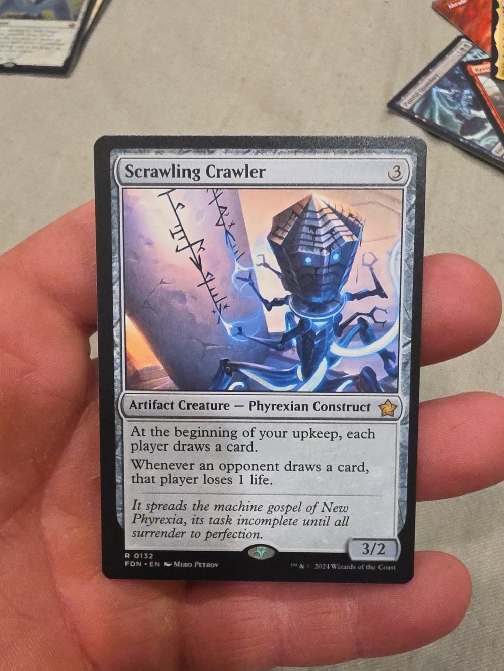 Magic: The Gathering Scrawling Crawler Trading Card